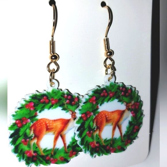 Super cute festive holiday earrings - Picture 4 of 6